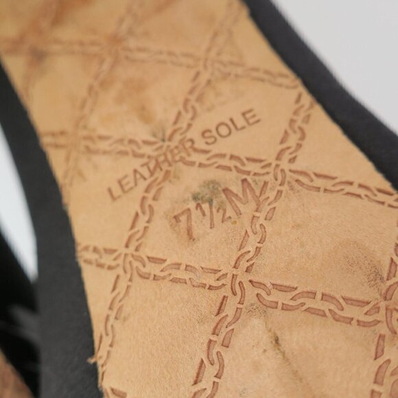 L.A.M.B. Gwen Stefani Black Sexy Satin Stiletto 5" Heels LAMB Women's 7.5 - Picture 7 of 8